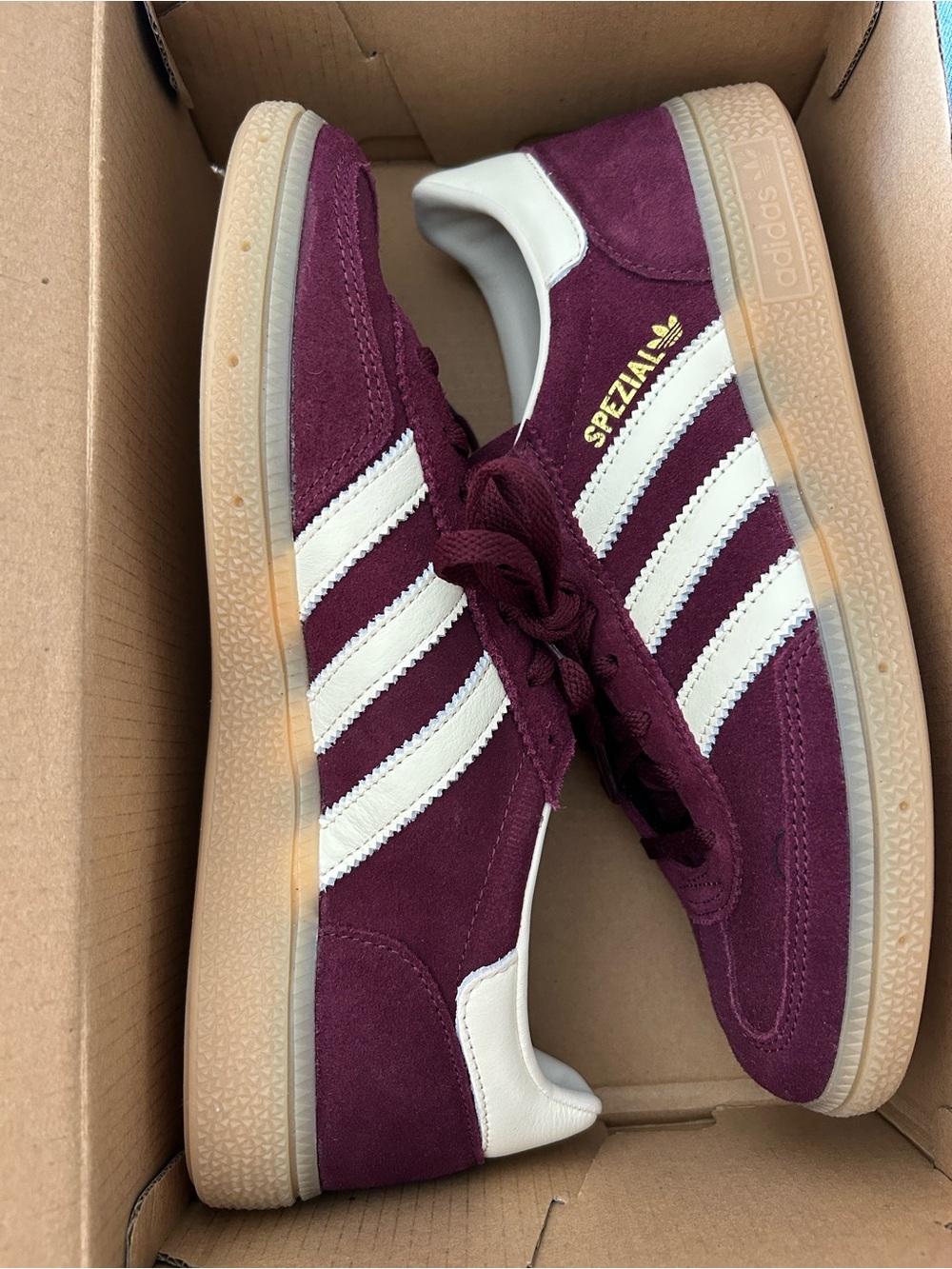 adidas Handball Spezial W Maroon with White Accents